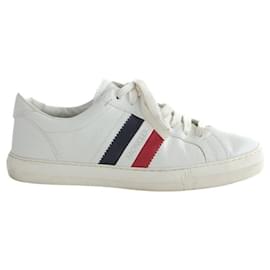 Moncler Baskets en cuir blanches Blanc