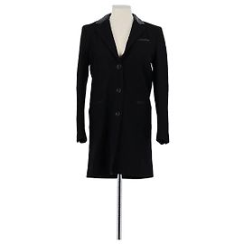 The Kooples Black wool trench coat Black