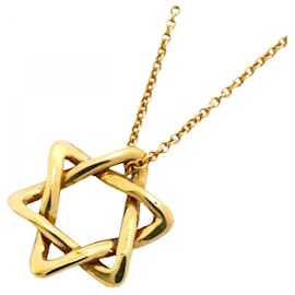 Tiffany & Co-Colar Estrela de Davi Tiffany em Ouro Amarelo 18K-Outro