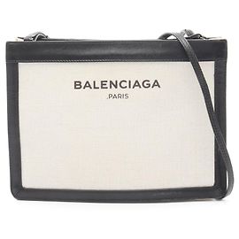 Borsa a Spalla Pochette Navy Balenciaga Nero Crudo