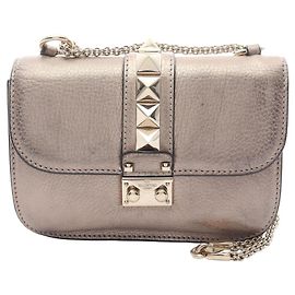 Borsa a Spalla Valentino Rockstud D'oro