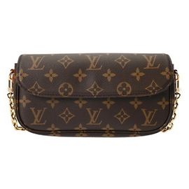 Cartera Louis Vuitton Monogram con cadena Ivy Brown Castaño