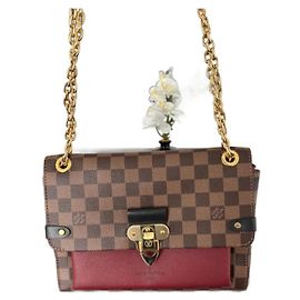 Louis Vuitton Vavin Handbag Dark Brown Leather Dark brown