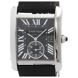 Cartier Tank MC Steel Leather Automatic Men's Watch Other