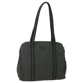 Prada Vintage Tote Tessuto Khaki