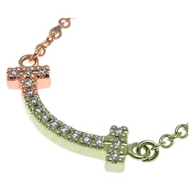 Tiffany & Co-Colar Mini Pendente Tiffany T Smile-Dourado