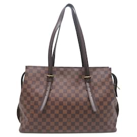 Louis Vuitton-Louis Vuitton Chelsea Women's Tote Bag-Brown,Other,Damier ebene