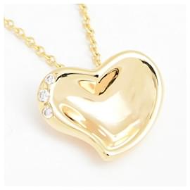 Tiffany & Co-Colar feminino Tiffany, pingente de diamante em forma de coração cheio-Outro