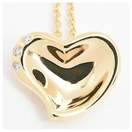 Tiffany & Co-Colar feminino Tiffany, pingente de diamante em forma de coração cheio-Outro