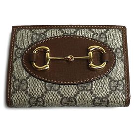 Gucci Horsebit 1955 Bi-fold Wallet Beige