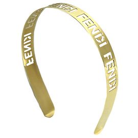 Fendi Gold Plated Alice Band Golden
