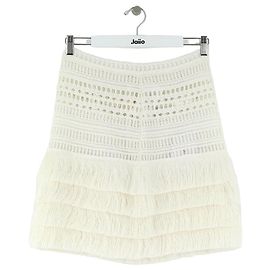 Givenchy Mini saia branca de algodão Branco