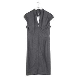 Azzaro Grau Wollkleid Grau