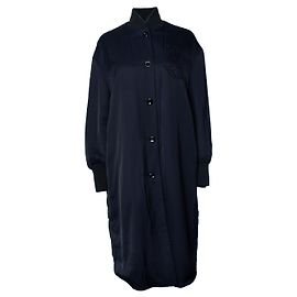 Jil Sander, giacca sportiva lunga blu bomber Blu