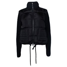 Moncler, hybrid padded cardigan in black Black