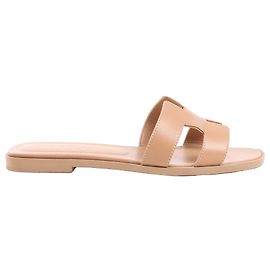 Hermès HERMES Oran Ledersandalen in Beige, Größe 36,5 EU Beige