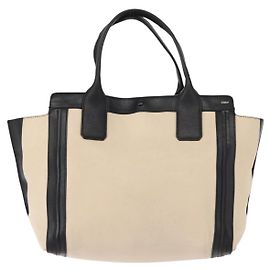 Chloé Chloe Alison East West Tote Leather Medium Beige