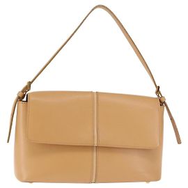 Bolsa de Ombro de Couro Burberry Bege