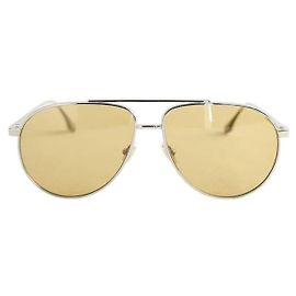 Victoria Beckham Lunettes d'aviateur argentées Argenté
