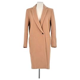 Claudie Pierlot Trench coat de lana camel Camello