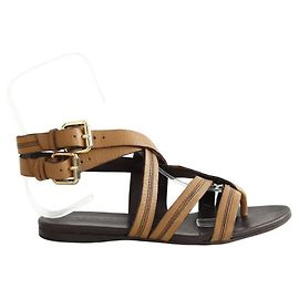 Burberry Brown leather sandals Brown