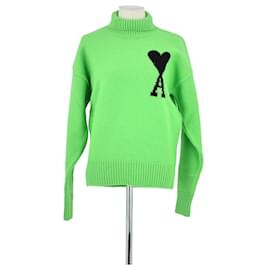 Ami Pull en laine vert Vert