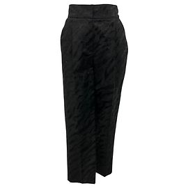 Brunello Cucinelli Charcoal Grey Sequined Wool Pants Grey