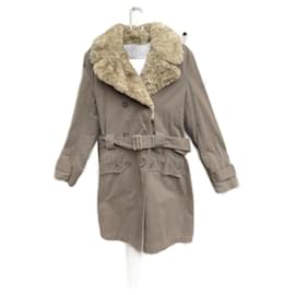 Autre Marque Parka MCS Marrón Claro de Algodón Marrón claro