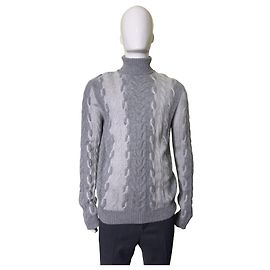 Pull Corneliani en cachemire et laine gris Gris
