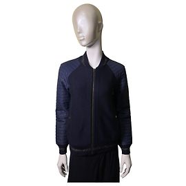 Autre Marque St John Cardigan Jacket Blue Wool Blue