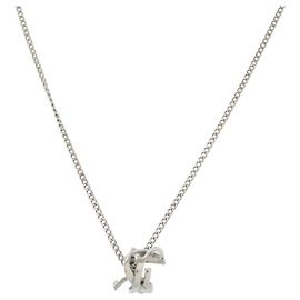 Collana Monogram Twist Argento Yves Saint Laurent Paris Argento