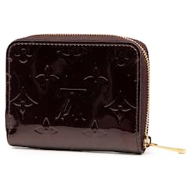 Louis Vuitton-Louis Vuitton Purple Monogram Vernis Zippy Coin Purse-Purple
