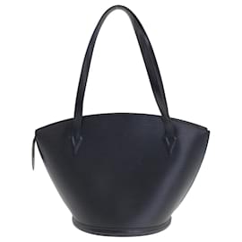 Louis Vuitton-Louis Vuitton Epi Saint-Jacques Black Leather Tote Bag-Black