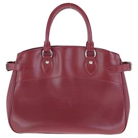 Louis Vuitton-Louis Vuitton Epi Passy PM Red Leather Tote Bag-Red