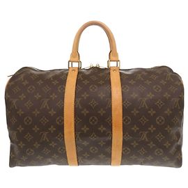 Sac Boston Keepall 45 Monogram Louis Vuitton Marron