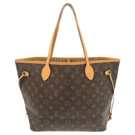 Louis Vuitton-Louis Vuitton Neverfull MM Monogram Tote Bag-Brown