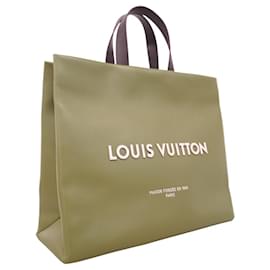 Louis Vuitton-Louis Vuitton Tote Bag, LV Package Shopper MM-Khaki