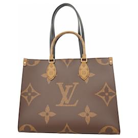 Louis Vuitton-Louis Vuitton Monogram Giant Reverse On-the-Go Tote Bag-Brown