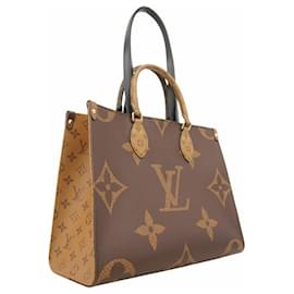 Louis Vuitton-Louis Vuitton Monogram Giant Reverse On-the-Go Tote Bag-Brown