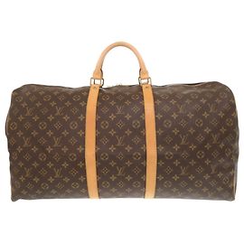 Louis Vuitton Keepall 60 Monogram Boston Tasche Braun Monogramm