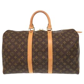 Sac Boston Keepall 45 Monogram Marron Louis Vuitton Marron Monogramme