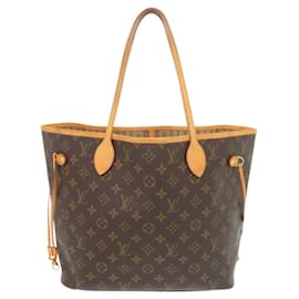Louis Vuitton-Louis Vuitton Neverfull MM Monogram Tote Bag-Brown,Monogram