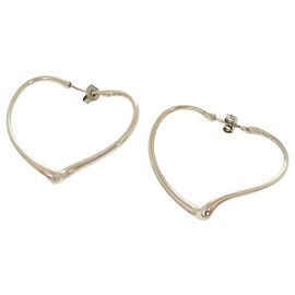 Pendientes de Stud Corazón Abierto de Tiffany & Co. Plata