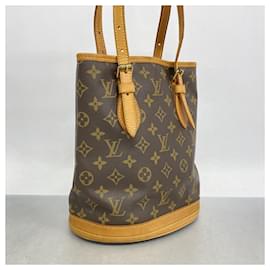 Louis Vuitton-Louis Vuitton Monogram Bucket PM Tote Bag-Brown