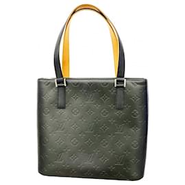 Louis Vuitton-Louis Vuitton Monogram Matte Stockton Tote Bag-Black