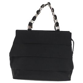 Borsa Vala in tela Salvatore Ferragamo Nero