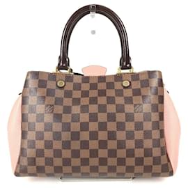 Louis Vuitton-Louis Vuitton Damier Brittany Tote Bag-Brown,Pink,Other,Damier ebene