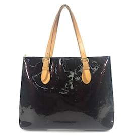 Louis Vuitton-Louis Vuitton Monogram Vernis Brentwood Tote Bag-Dark red,Purple