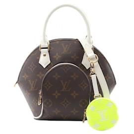 Louis Vuitton-Louis Vuitton Ellipse BB LV Match Handbag-Brown,White,Monogram