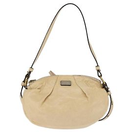 Chloé Bolsa de Ombro Vintage em Couro Chloe Bege